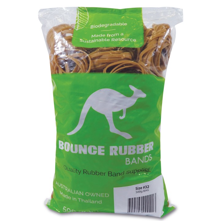 Rubber Bands Bounce 500gm Size 32 (Each)