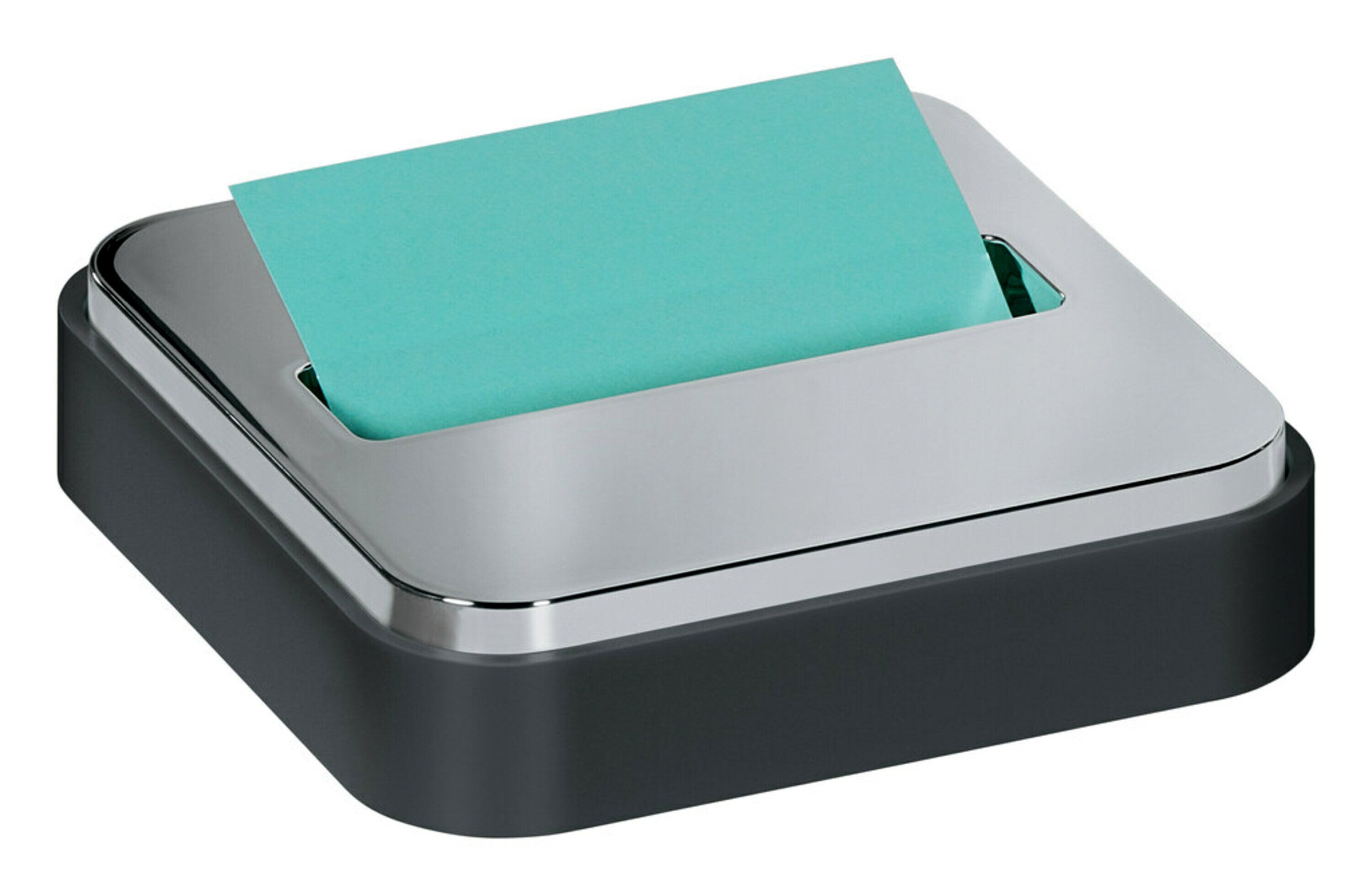 3M Notes P/UP Dispenser 76x76mm Steel Top STL-330-B Charcoal Grey (Each)