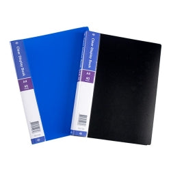 Marbig Display Book Dats A4 40-page Clear Front Assorted Colours (Each)