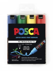 Uni Marker 4.5mm Tip PC7M Assorted Colours PK4 (Each)