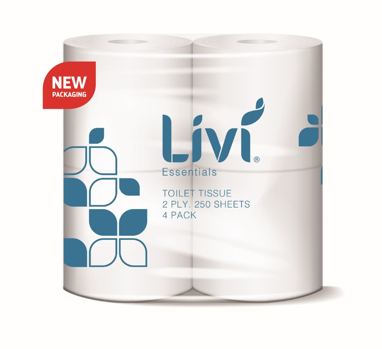 Livi Toilet Tissue 2PLY Core 250S PK4 (Box 12)