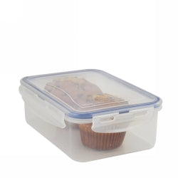 Italplast Food Container 1450ML Air Lock Clear (Each)