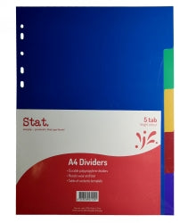 Staedtler Dividers A4 PP 5 Tab (Each)
