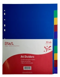 Staedtler Dividers A4 PP 10 Tab (Each)