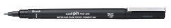 Uni Pen Pin Fineliner Black Brush Tip (Box 12)