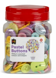 Buttons Pastel Assorted Jar 600gm (Each)