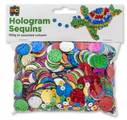 Sequins 150gm Hologram Assorted (Each)