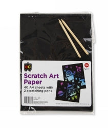 Scratch Art Paper A4 PK40 (Each)