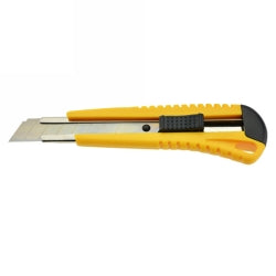 Italplast Cutting Knife 18mm Heavy Duty Yellow (Each)