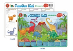 Practice Mat Learning Can Be Fun 42x28CM Dinosaurs (Each)