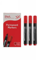 Staedtler Marker Permanent 2.0mm Bullet Nib Red Bx12 (Each)