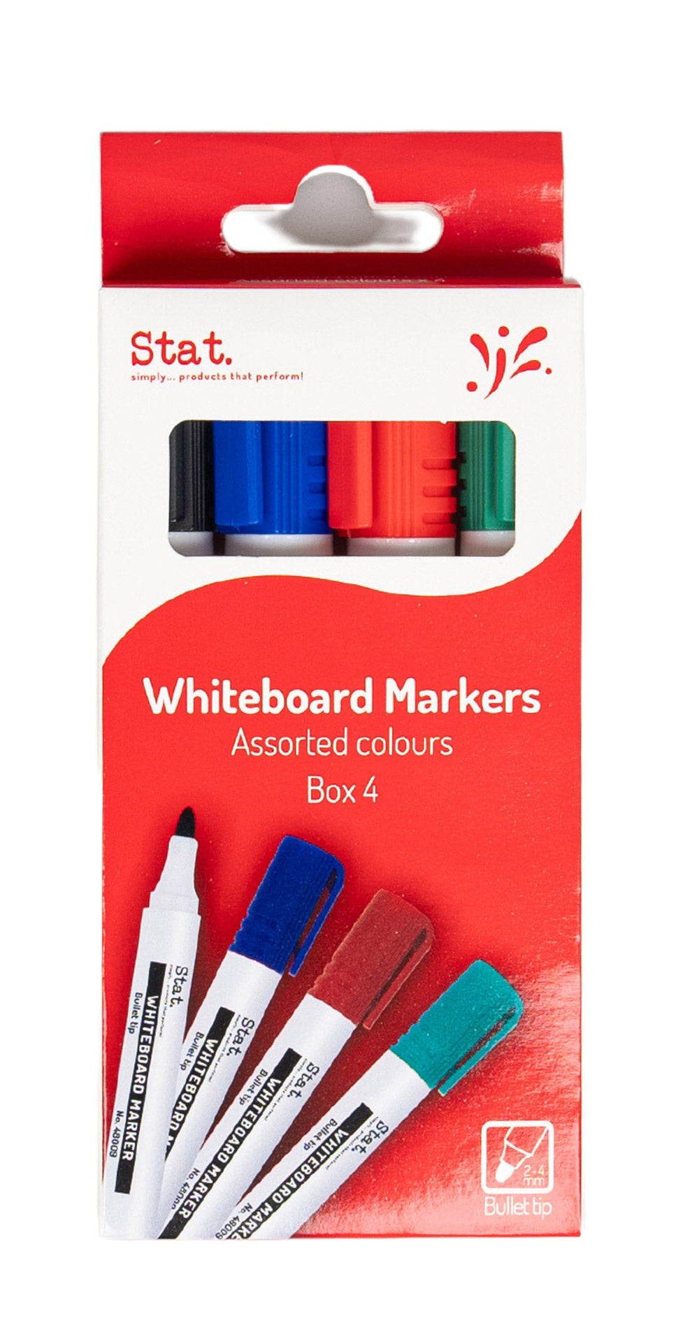 Staedtler Marker Whiteboard 2.0mm Bullet Nib Assorted WLT4 (Each)