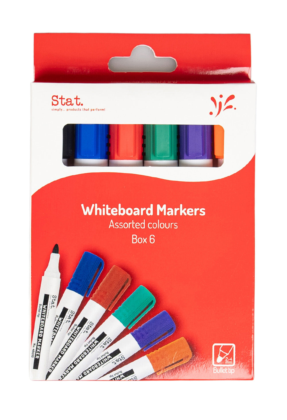 Staedtler Marker Whiteboard 2.0mm Bullet Nib Assorted WLT6 (Each)