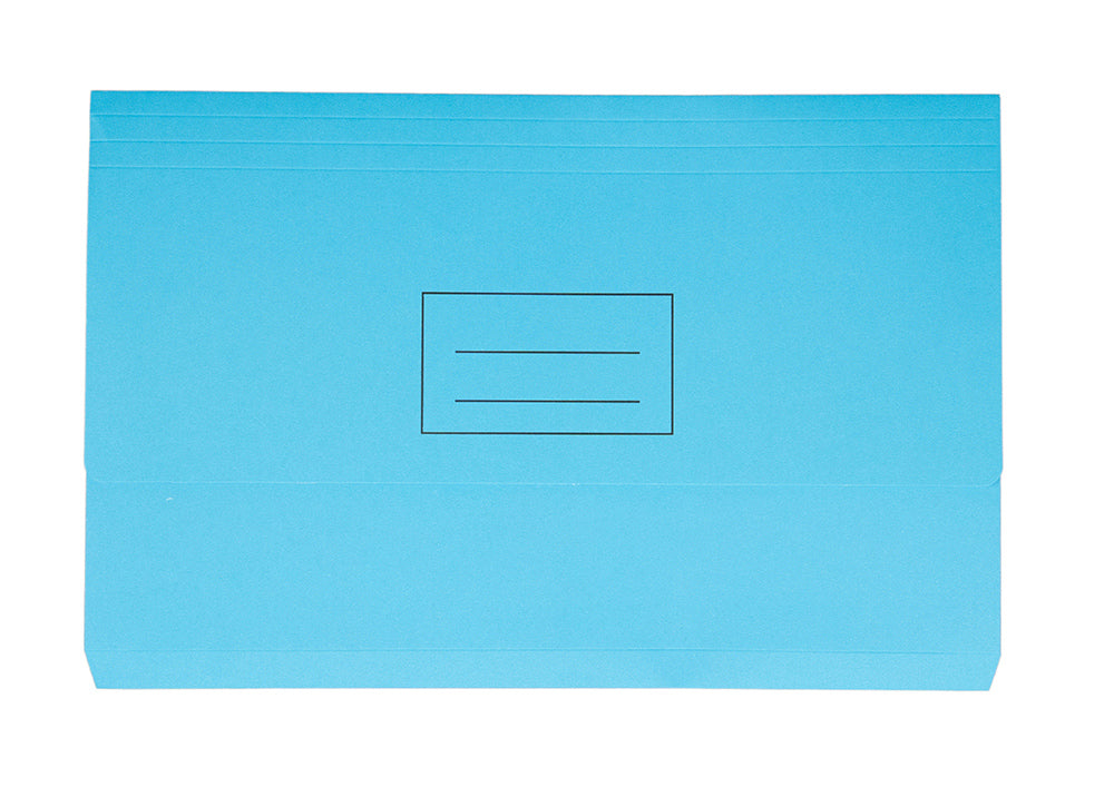 Staedtler Document Wallet Foolscap Board Blue (Pack 25)