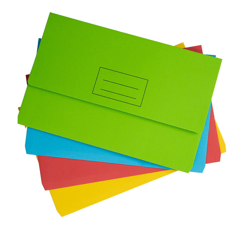 Staedtler Document Wallet Foolscap Board Assorted (Pack 25)