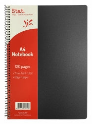 Staedtler Notebook A4 60GSM 7mm Ruling PP Cover Black 120-page (Pack 10)