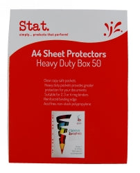 Staedtler Sheet Protectors A4 70 Micron Clear H/DUTY Bx50 (Each)