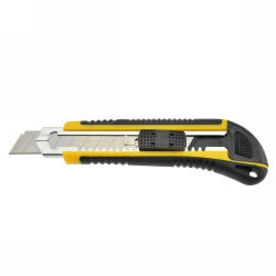 Italplast Cutting Knife 18mm Premium Self Loading Yellow (Each)