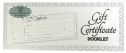 Ozcorp Gift Certificate Booklet IVORY/SILVER 25SHTS (Each)
