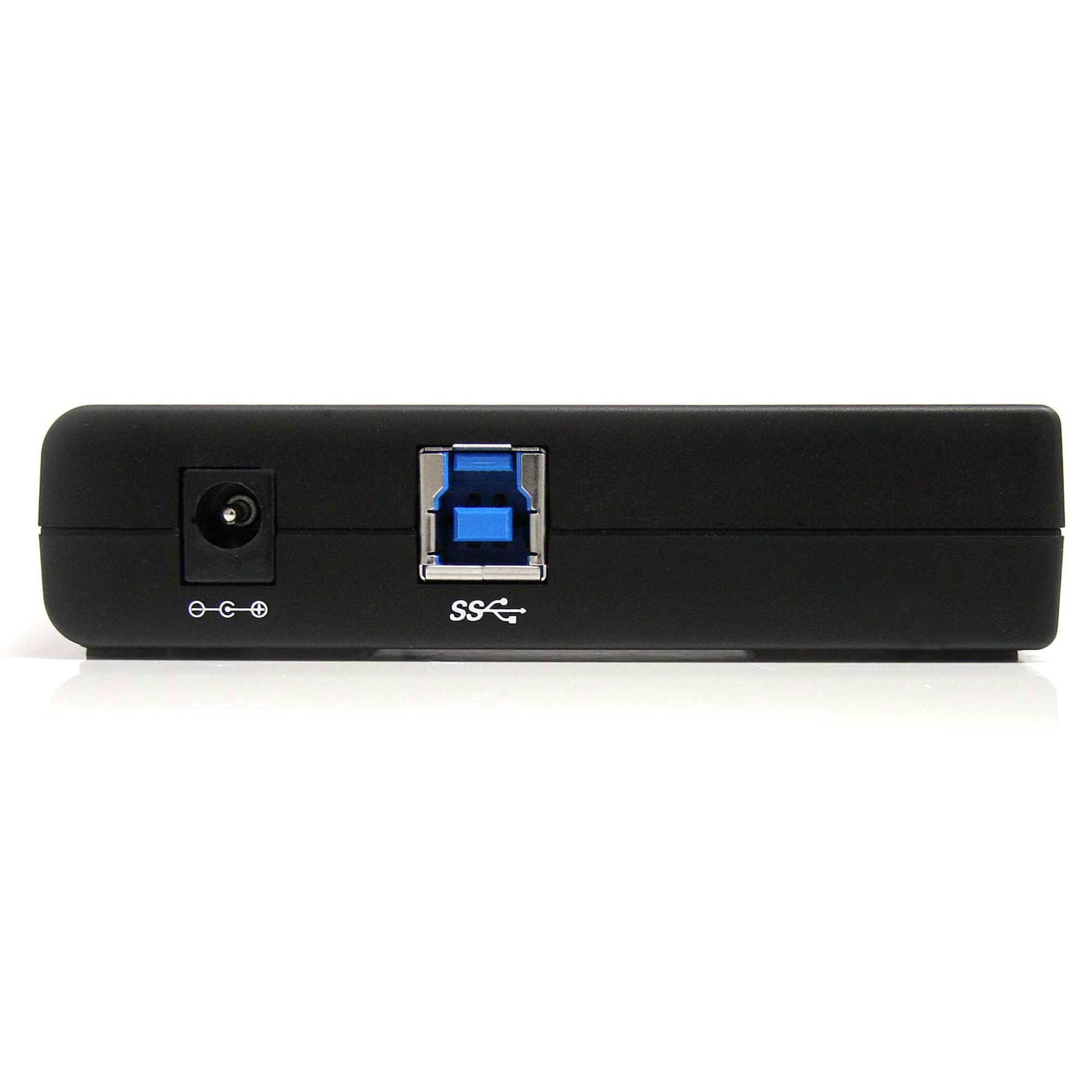 StarTech.com 4 Port Black SuperSpeed USB 3.0 Hub - 5Gbps