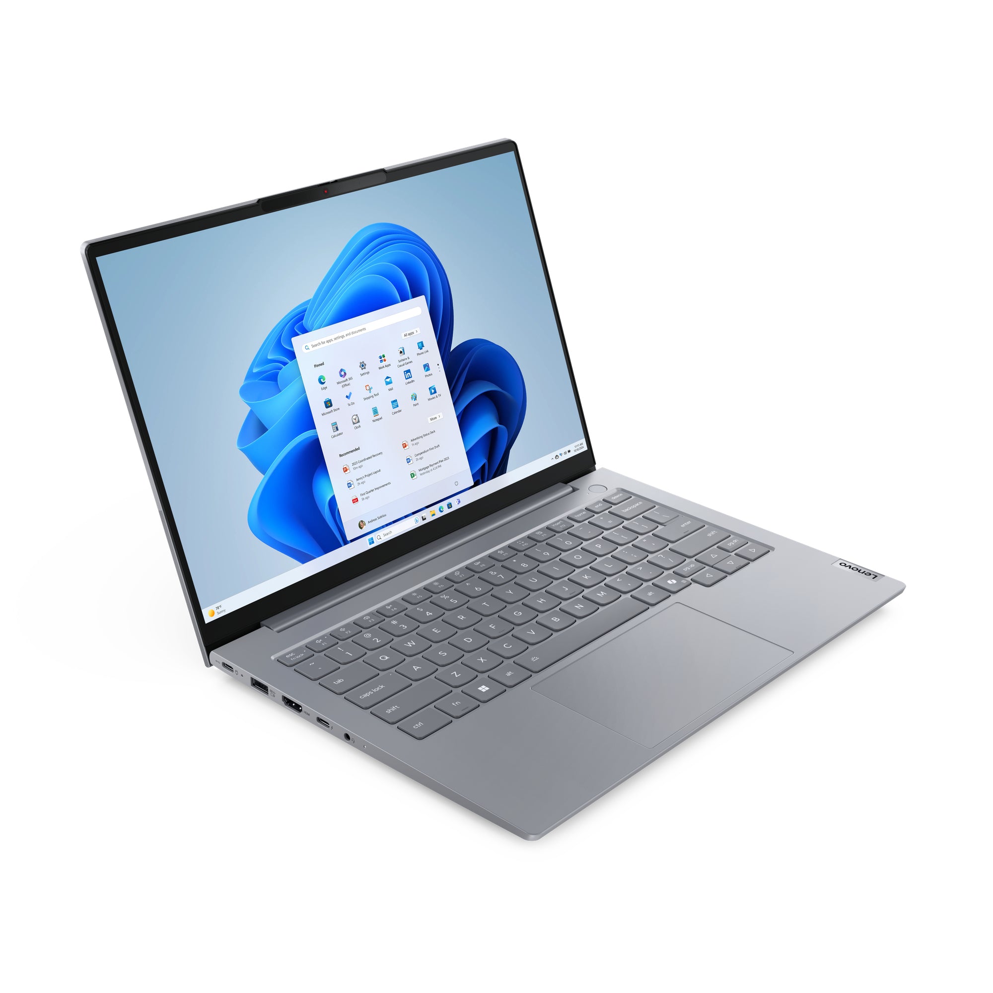 Lenovo ThinkBook 14 G8 IRL Intel Core 5 210H Laptop 35.6 cm (14") WUXGA 16 GB DDR5-SDRAM 512 GB SSD Wi-Fi 6E (802.11ax) Windows 11 Pro English Grey
