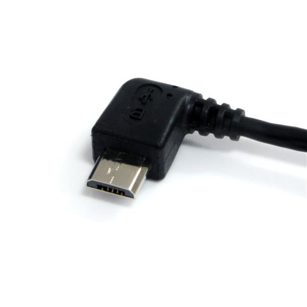 StarTech.com 1 ft Micro USB Cable - A to Left Angle Micro B