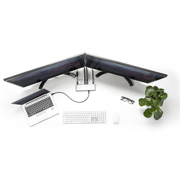 StarTech.com Thunderbolt 3 Dock - Dual 4K 60Hz Monitor TB3 Laptop Docking Station with DisplayPort, HDMI & 1080p VGA - 85W Power Delivery & Charging - 2x USB-A, Ethernet - Mac & Windows - TAA