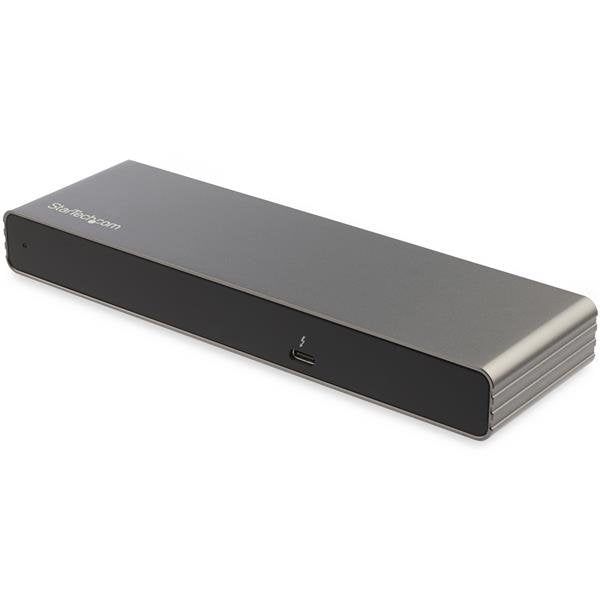 StarTech.com Thunderbolt 3 Dock - Dual 4K 60Hz Monitor TB3 Laptop Docking Station with DisplayPort, HDMI & 1080p VGA - 85W Power Delivery & Charging - 2x USB-A, Ethernet - Mac & Windows - TAA