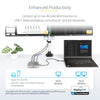 StarTech.com USB C Docking Station, Dual 4K 60Hz HDMI compatible with Macbook Pro (M1/M2/M3/M4) and Windows, USB-A/USB-C 10Gbps Hub, 100W Power Delivery, GbE, SD, 22in/56cm Cable