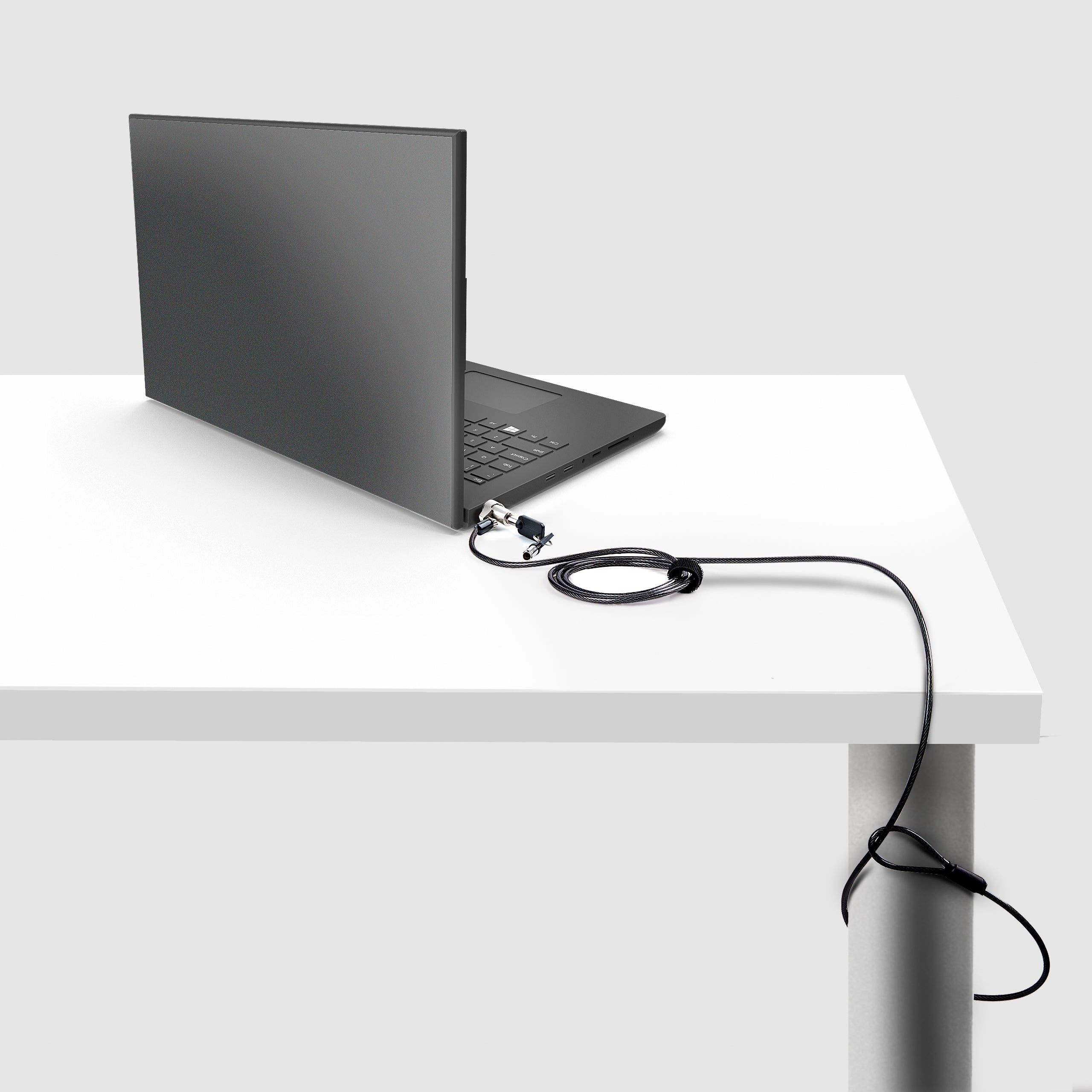 StarTech.com Laptop Cable Lock Compatible With Noble Wedge®; 6Ft (2m), Anti-Theft Keyed Lock, Security Cable for Dell XPS/Latitude/2-in-1 Notebooks, Cut-Resistant, Steel Cable Lock For Laptop