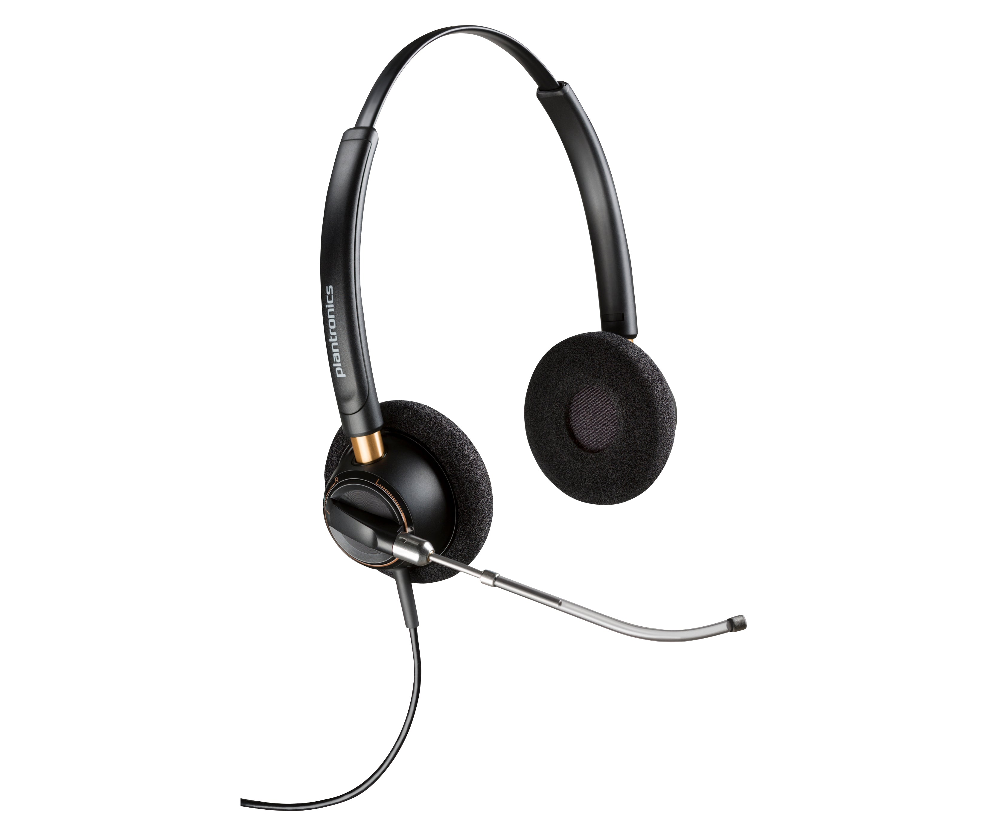 Poly EncorePro 520V Binaural Headset VoiceTube +Quick Disconnect