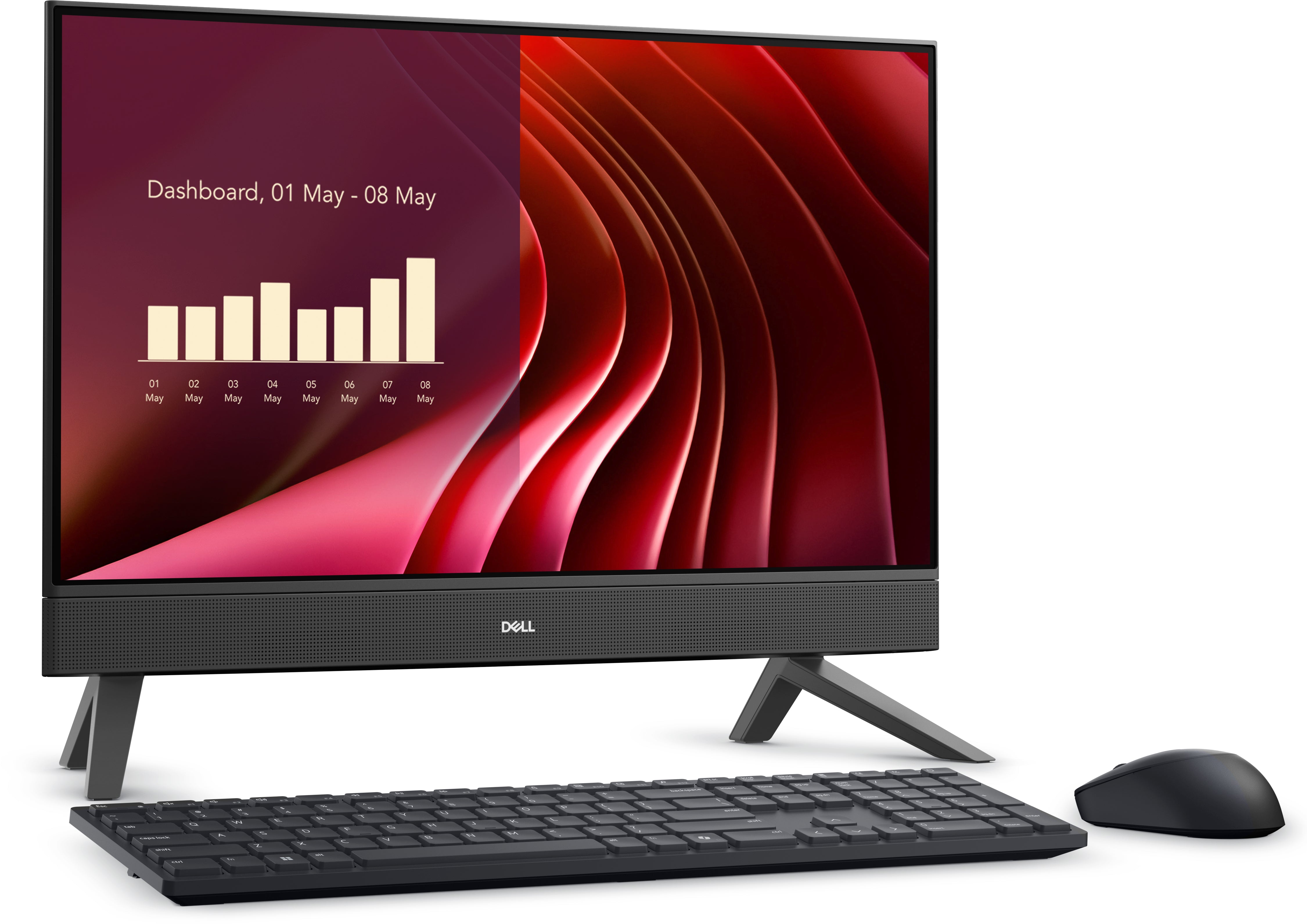DELL EC24250 Intel® Core™ i5 i5-1334U 60.5 cm (23.8") 1920 x 1080 pixels All-in-One PC 16 GB DDR5-SDRAM 512 GB SSD Windows 11 Home Wi-Fi 6E (802.11ax) Grey