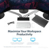 StarTech.com 4K USB-C Dock, Triple UHD 4K Monitor Docking Station, Mac & Windows, USB C to HDMI & DisplayPort, 100W Power Delivery, 5x USB 5Gbps Hub - TAA