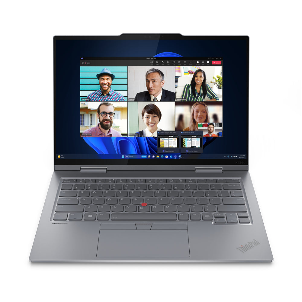 Lenovo ThinkPad X1 2-in-1 Gen 9 Intel Core Ultra 5 125U Hybrid (2-in-1) 35.6 cm (14") Touchscreen WUXGA 16 GB LPDDR5x-SDRAM 512 GB SSD Wi-Fi 6E (802.11ax) Windows 11 Pro English Grey
