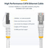 StarTech.com 1m Blue CAT8 Ethernet Cable, Snagless RJ45, 25G/40G, 2000MHz, 100W PoE++, S/FTP, 26AWG Pure Bare Copper Wire, LSZH, Shielded Network Patch Cord w/Strain Reliefs, Fluke Channel Tested