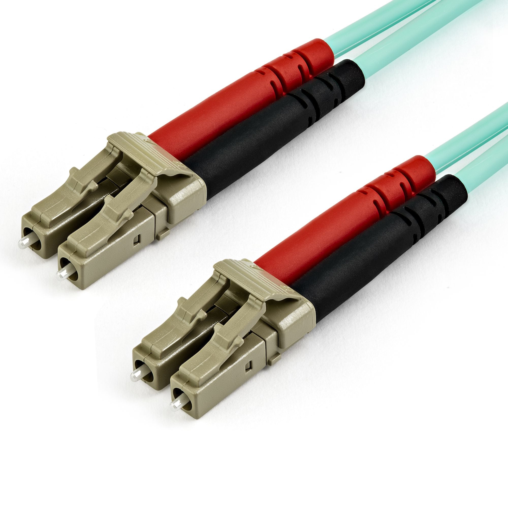 StarTech.com 7m (22ft) LC/UPC to LC/UPC OM4 Multimode Fiber Optic Cable, 50/125µm LOMMF/VCSEL Zipcord Fiber, 100G, Low Insertion Loss - LSZH Fiber Jumper Cord