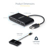 StarTech.com ST4200MINI2-USB-HUB interface hub USB 2.0 480 Mbit/s Black