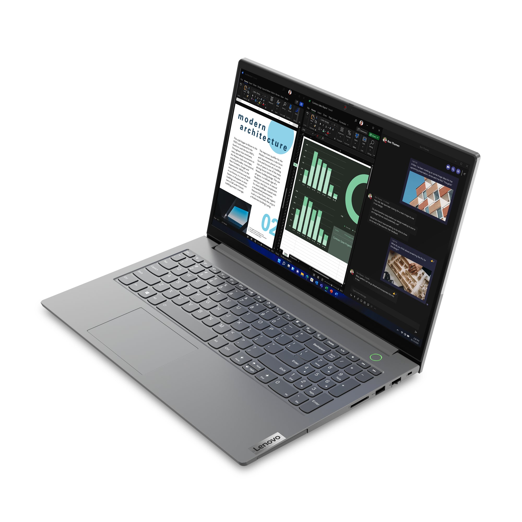 Lenovo ThinkBook 15 G4 IAP Intel® Core™ i5 i5-1235U Laptop 39.6 cm (15.6") Full HD 16 GB DDR4-SDRAM 256 GB SSD Wi-Fi 6E (802.11ax) Windows 11 Pro English Grey