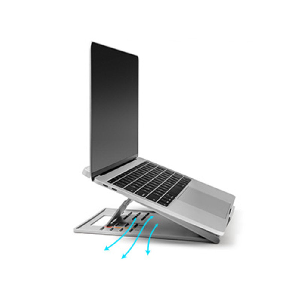 Kensington SmartFit® Easy Riser™ Go Adjustable Ergonomic Laptop Riser and Cooling Stand for up to 14" Laptops