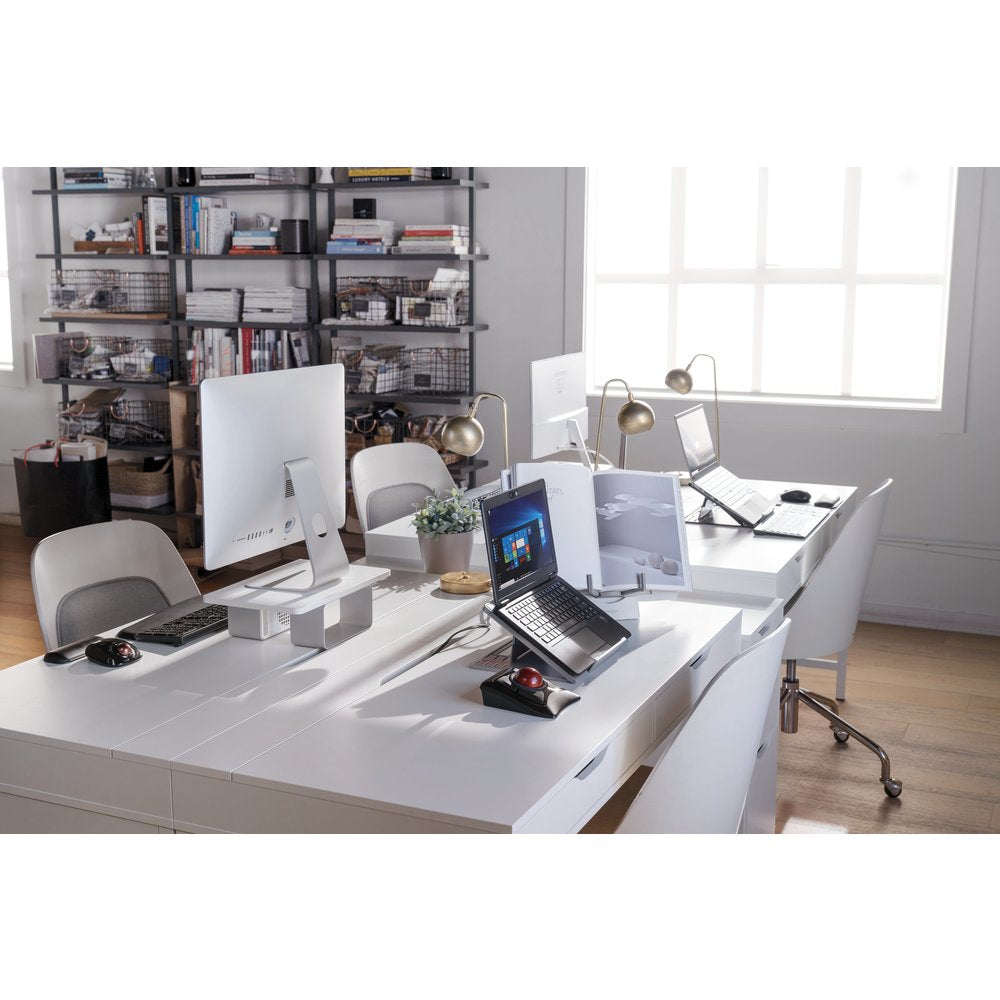 Kensington SmartFit® Easy Riser™ Go Adjustable Ergonomic Laptop Riser and Cooling Stand for up to 17" Laptops