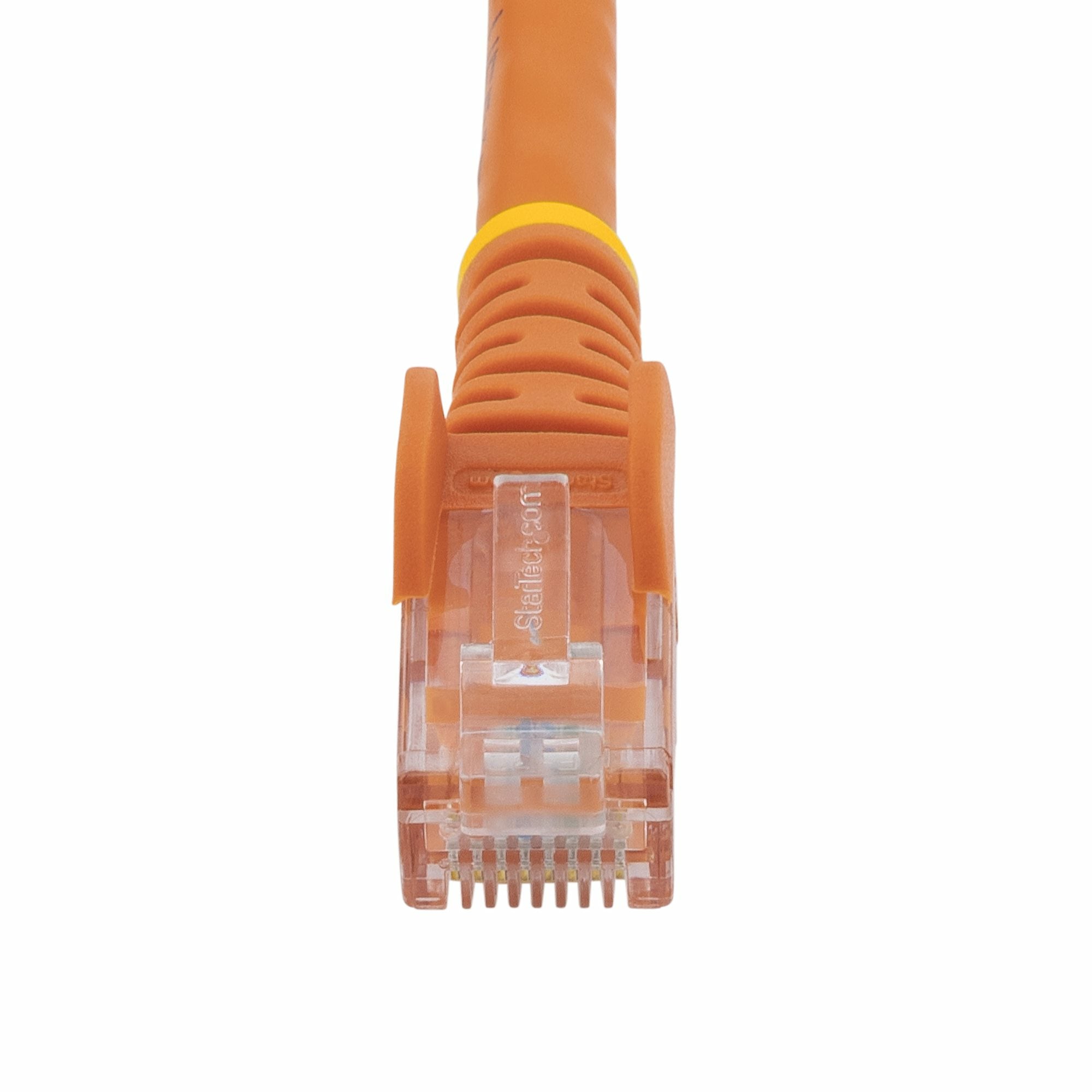 StarTech.com 3m CAT6 Ethernet Cable - Orange CAT 6 Gigabit Ethernet Wire -650MHz 100W PoE RJ45 UTP Network/Patch Cord Snagless w/Strain Relief Fluke Tested/Wiring is UL Certified/TIA