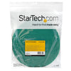 StarTech.com 50ft Hook and Loop Roll - Cut-to-Size Reusable Cable Ties - Bulk Industrial Wire Fastener Tape /Adjustable Fabric Wraps Green / Resuable Self Gripping Cable Management Straps