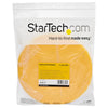 StarTech.com 50ft Hook and Loop Roll - Cut-to-Size Reusable Cable Ties - Bulk Industrial Wire Fastener Tape /Adjustable Fabric Wraps Yellow / Resuable Self Gripping Cable Management Straps
