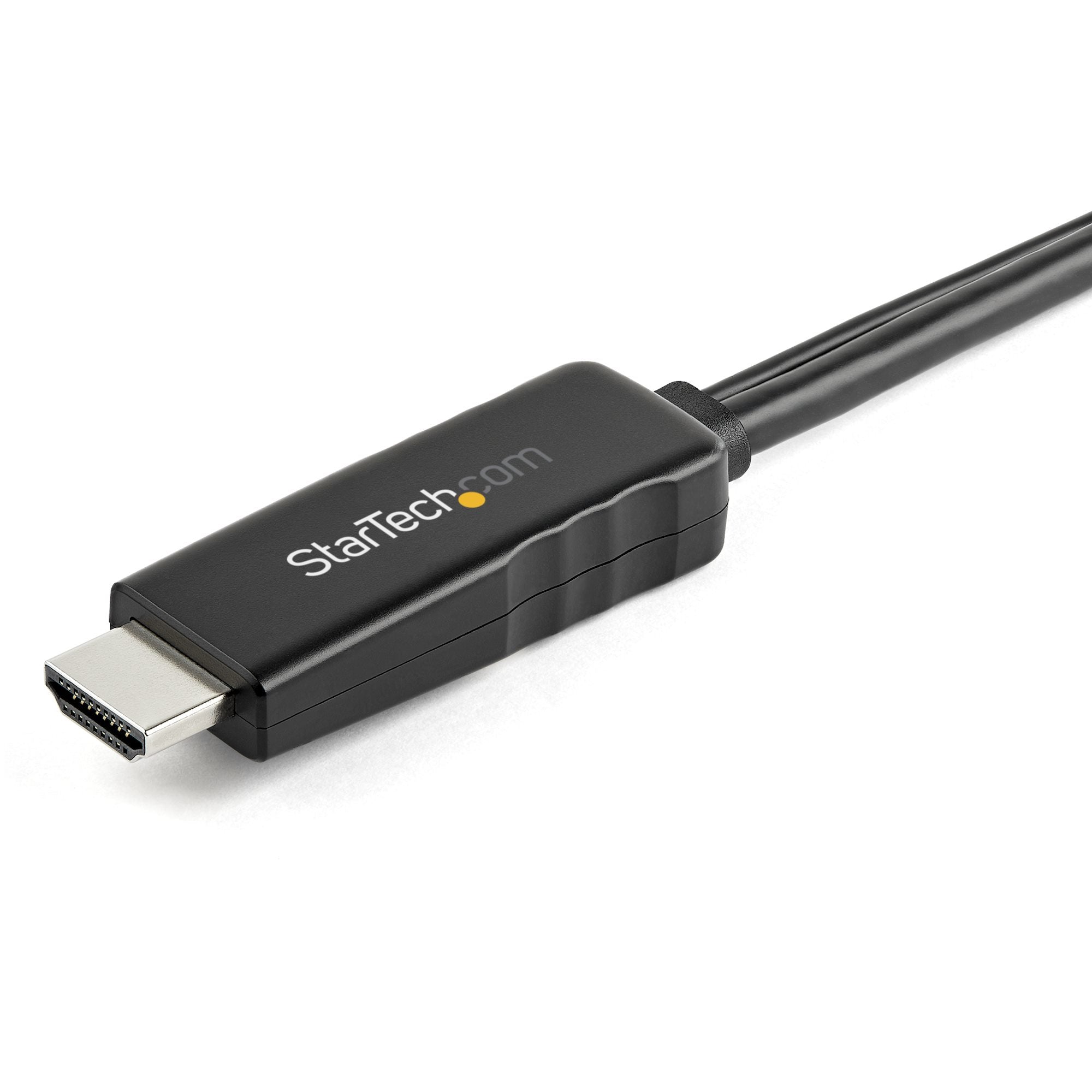 StarTech.com 6ft (2m) HDMI to Mini DisplayPort Cable 4K 30Hz - Active HDMI to mDP Adapter Converter Cable with Audio - USB Powered - Mac & Windows - Male to Male Video Adapter Cable