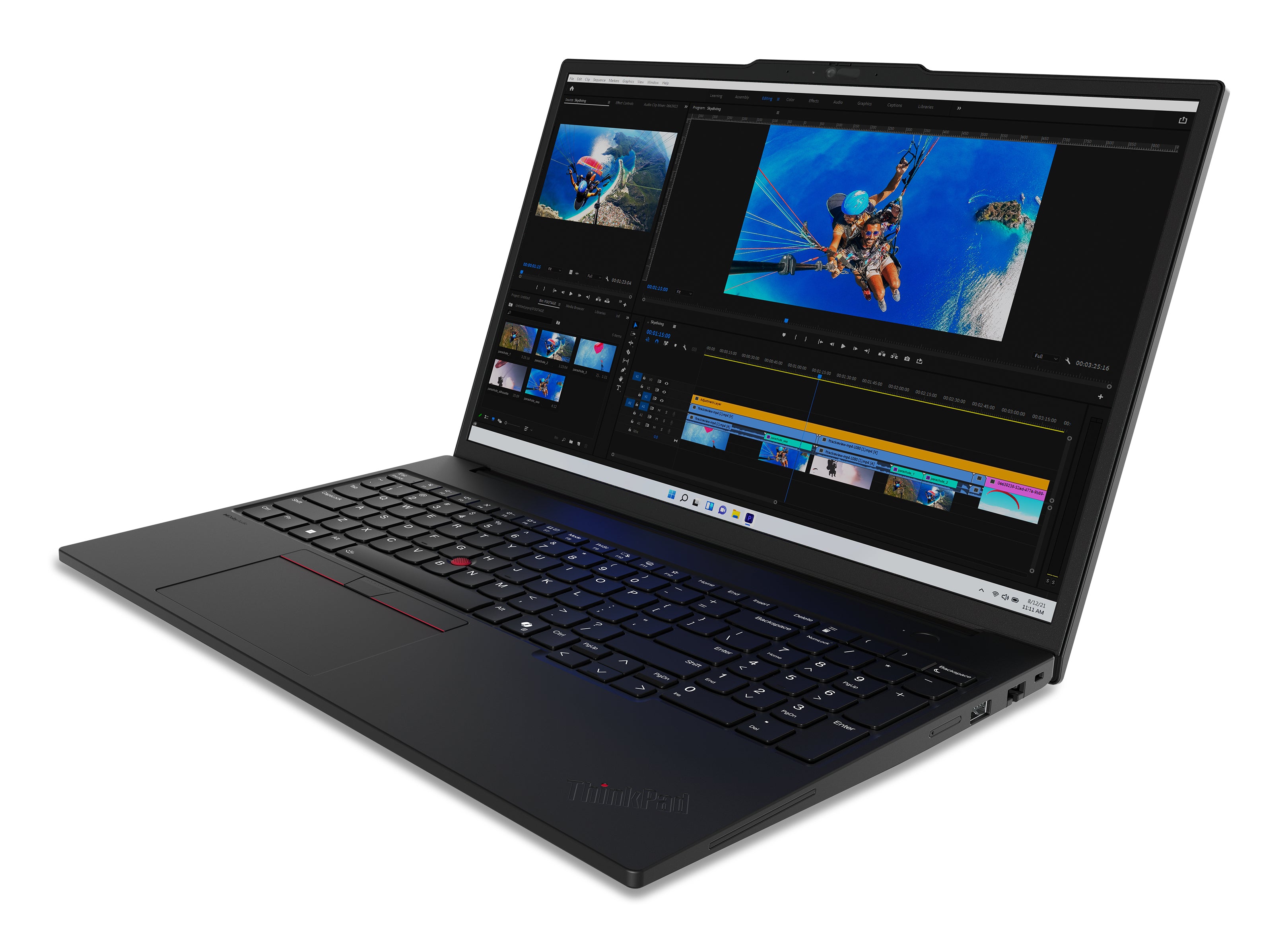 Lenovo ThinkPad P16s Gen 3 (Intel) Intel Core Ultra 5 125H Mobile workstation 40.6 cm (16") WUXGA 32 GB DDR5-SDRAM 512 GB SSD NVIDIA RTX 500 Ada Wi-Fi 6E (802.11ax) Windows 11 Pro English Black