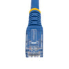 StarTech.com 7ft CAT6 Ethernet Cable - Blue CAT 6 Gigabit Ethernet Wire -650MHz 100W PoE RJ45 UTP Molded Network/Patch Cord w/Strain Relief/Fluke Tested/Wiring is UL Certified/TIA
