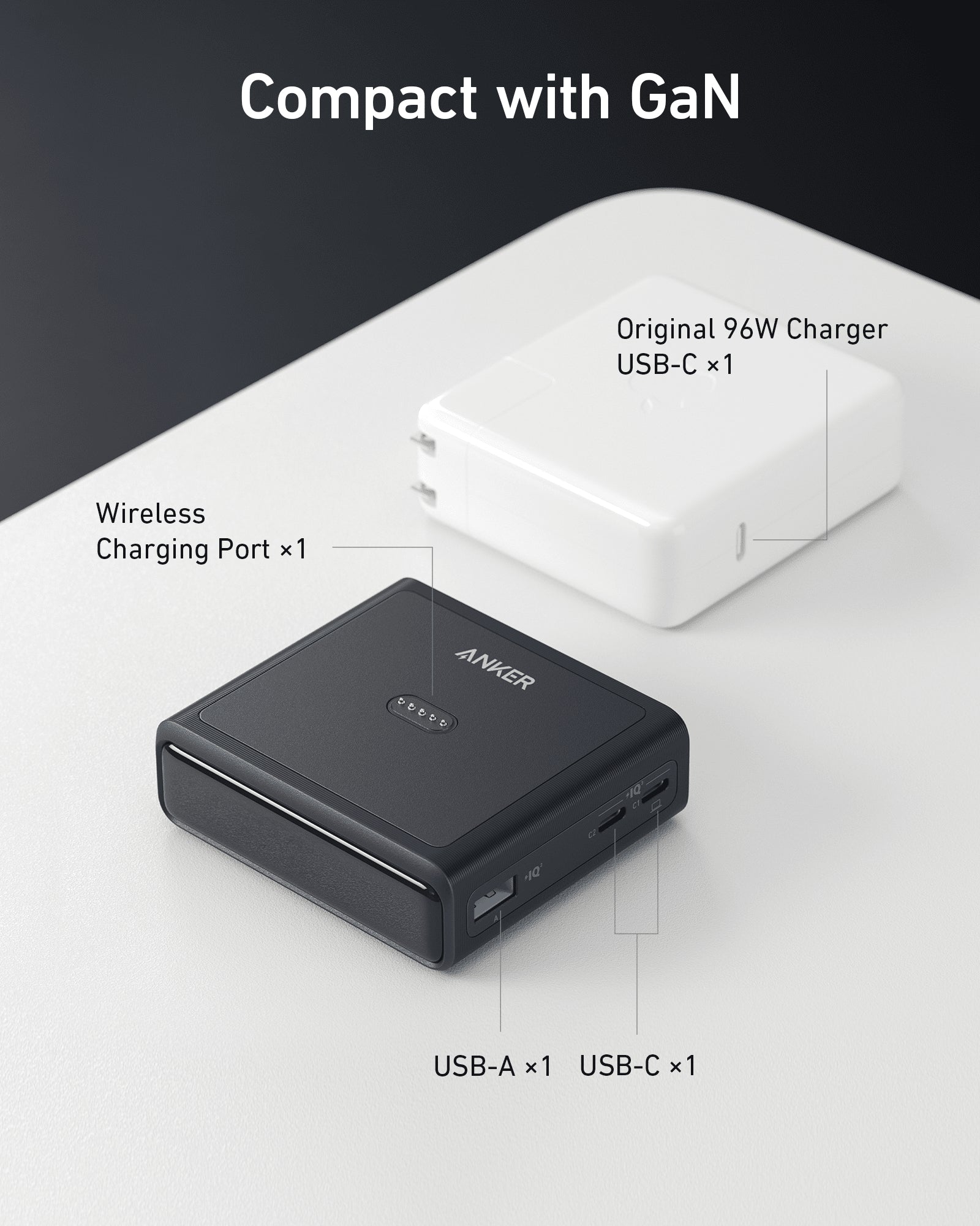 Anker A1902 Power bank Black AC Fast charging Indoor