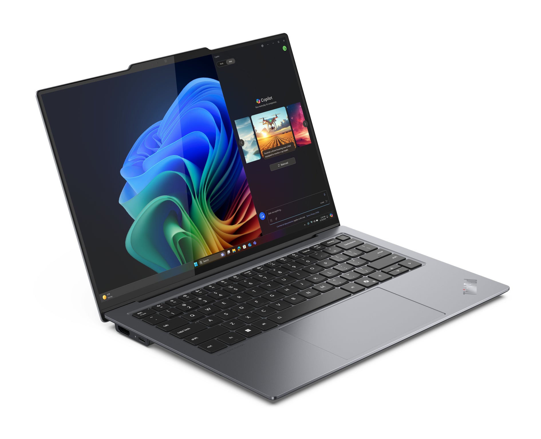 Lenovo ThinkPad X9-14 Gen 1 Copilot+ PC Intel Core Ultra 5 228V Laptop 35.6 cm (14") WUXGA 32 GB LPDDR5x-SDRAM 512 GB SSD Wi-Fi 7 (802.11be) Windows 11 Pro English Grey