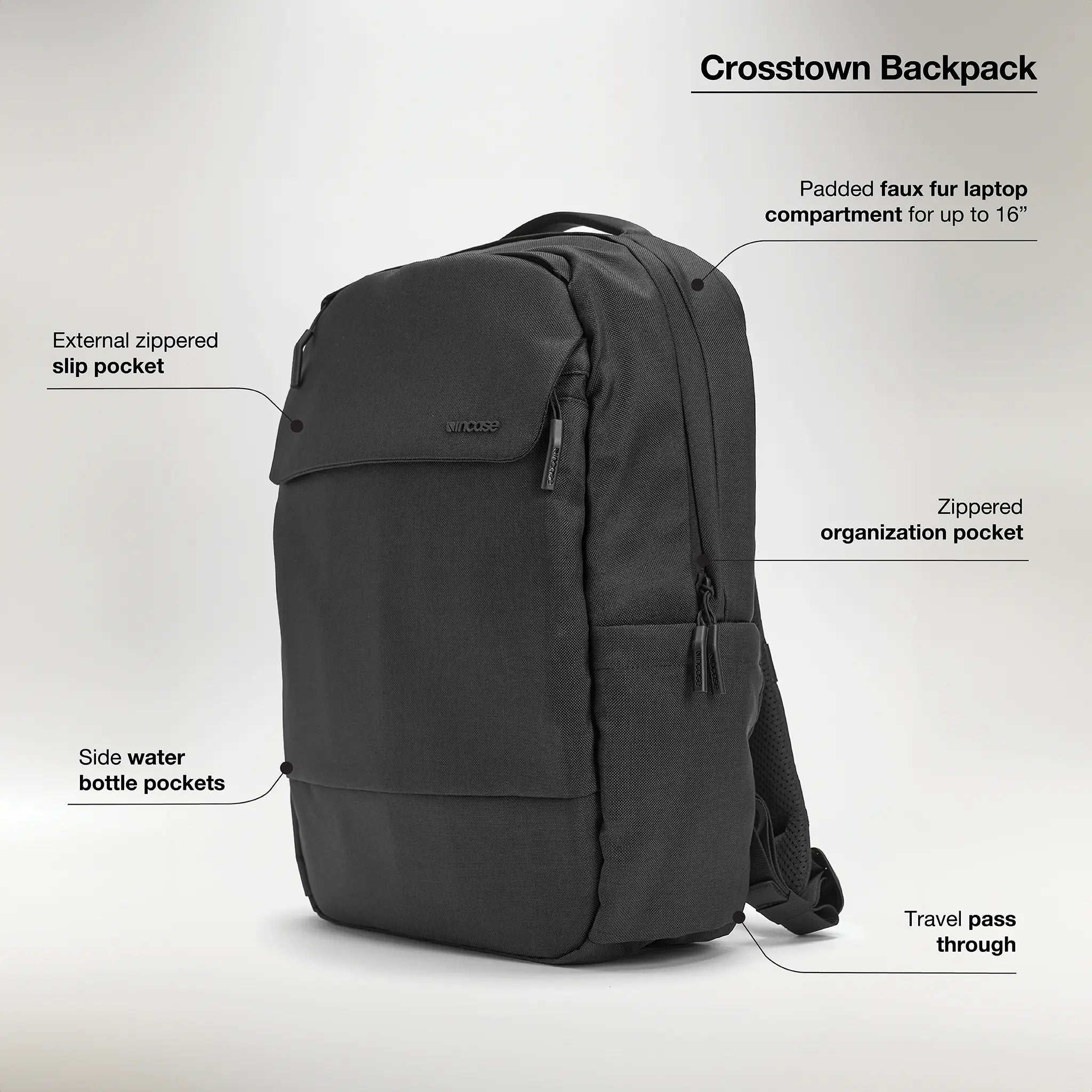 Incase Crosstown Backpack with Woolenex 20L
