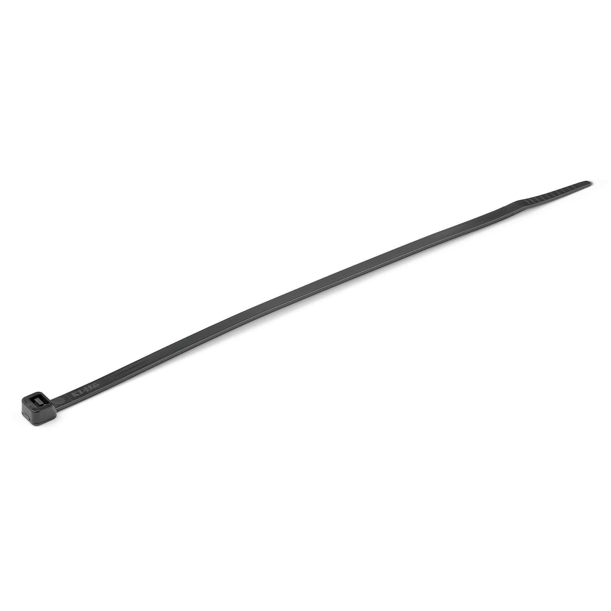 StarTech.com 8"(20cm) Cable Ties - 1/8"(4mm) wide, 2-1/8"(55mm) Bundle Diameter, 50lb(22kg) Tensile Strength, Nylon Self Locking Zip Ties w/ Curved Tip - 94V-2/UL Listed, 1000 Pack - Black